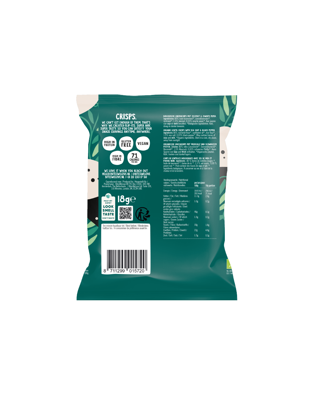 Lentil Puffs Salt & Pepper 18g