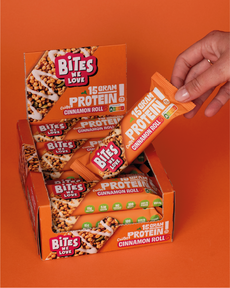 Protein Bar Cinnamon Roll Display Box 12*50g – BitesWeLove