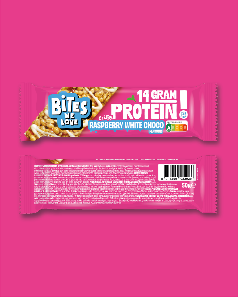 Protein Bar Raspberry White Chocolate 50g