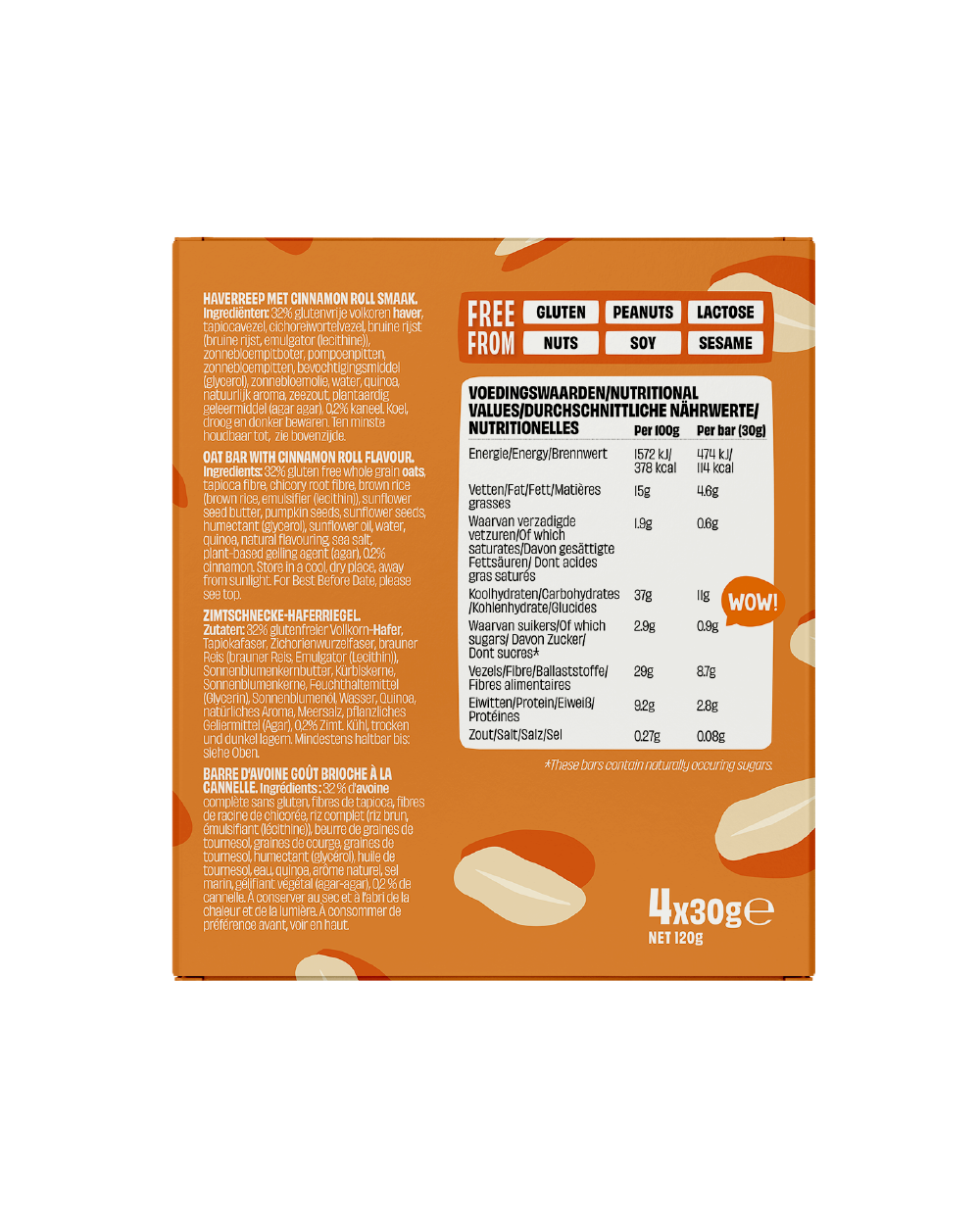 Chewy Oat Bar Cinnamon Roll 30g