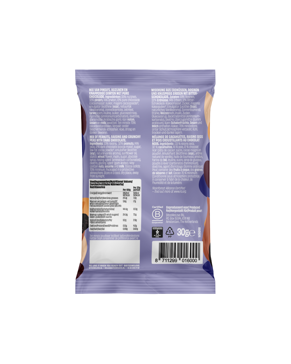 Chocolate Peanut Raisin Mix 30g 