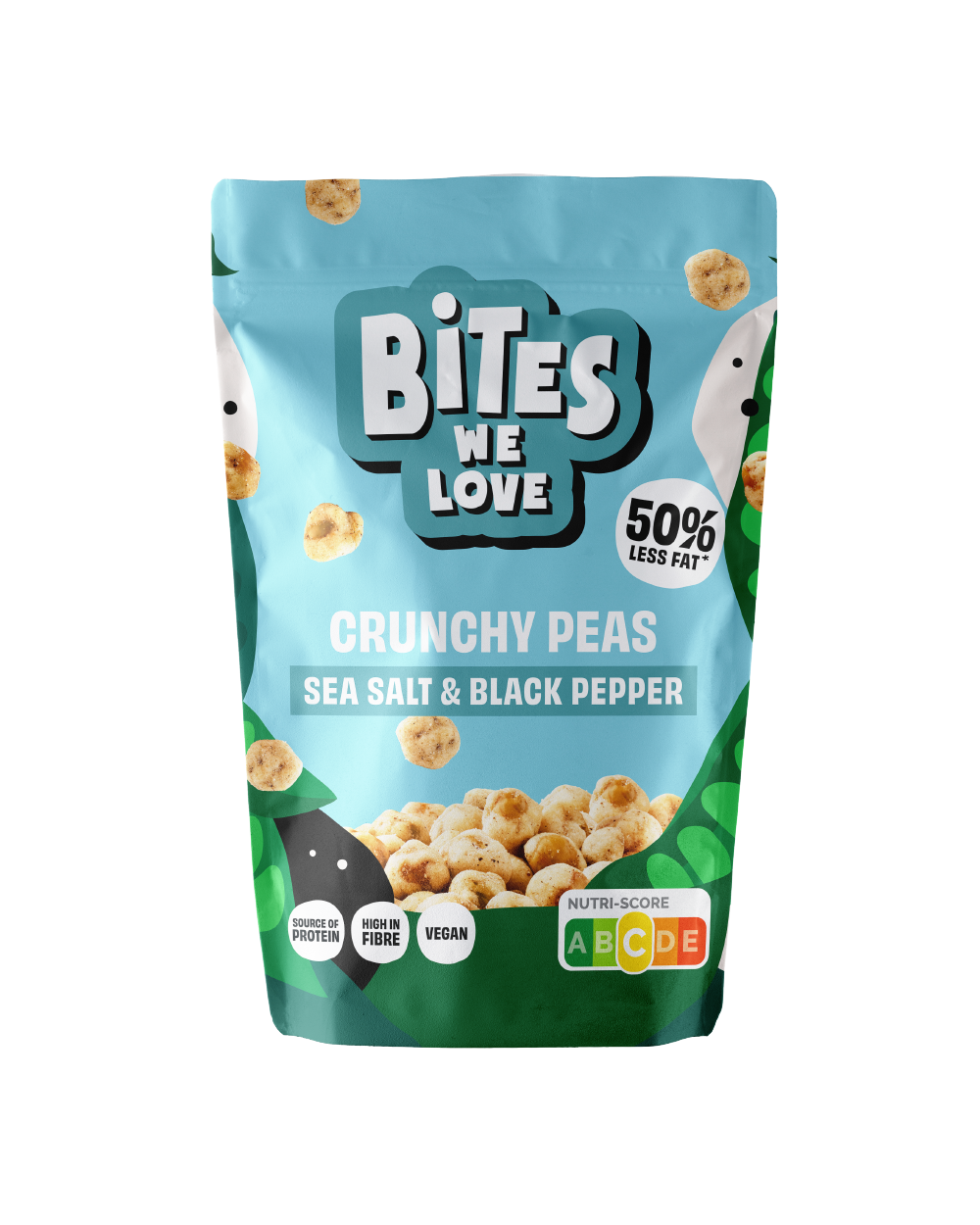 Crunchy Peas Sea Salt &amp; Black Pepper 6*100g 