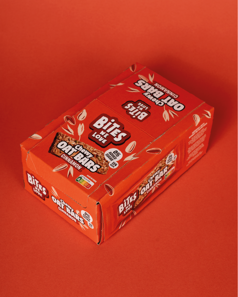 Chewy Oat Bar Cinnamon Roll Display Box 16*30g