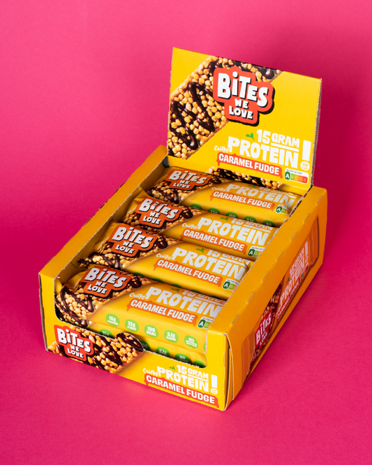 Protein Bar Caramel Fudge Display Box 12*50g