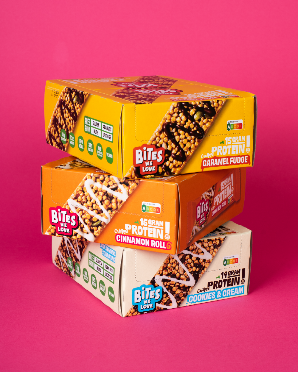 Protein Bar Caramel Fudge Display Box 12*50g