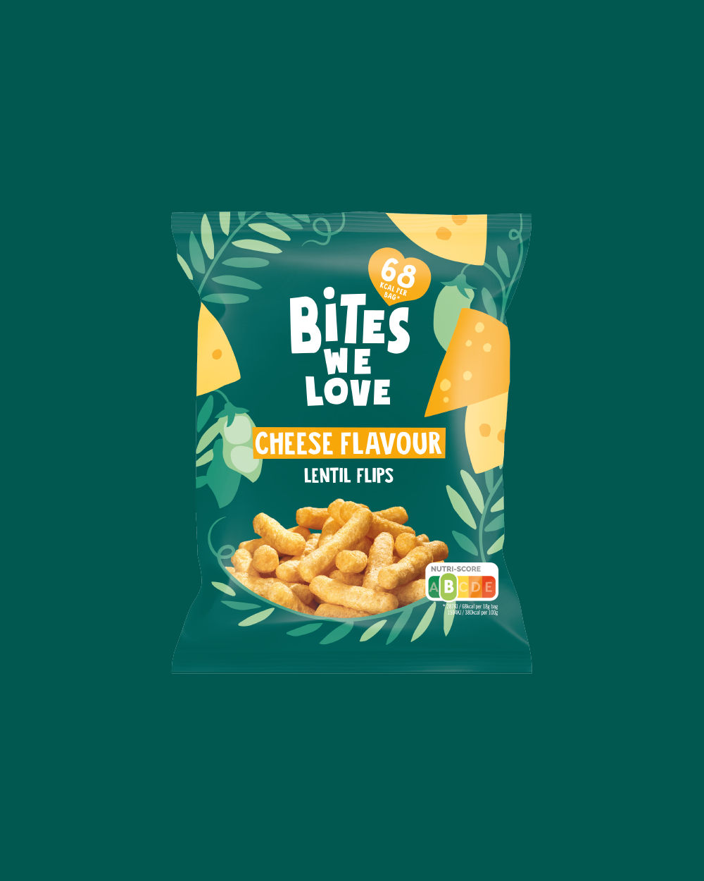Lentil Puffs Vegan Cheese 18g 