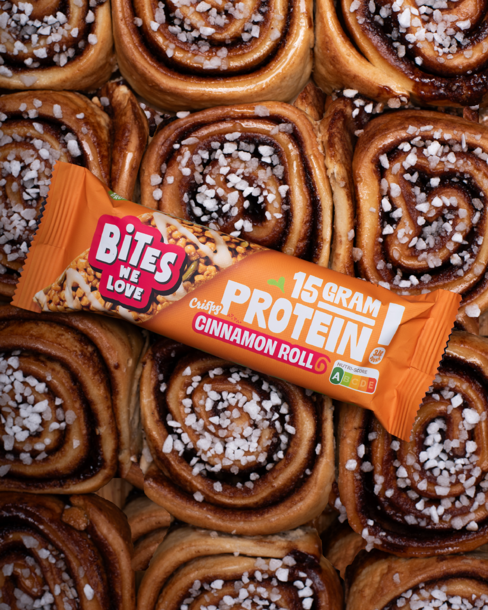 Protein Bar Cinnamon Roll Display Box 12*50g