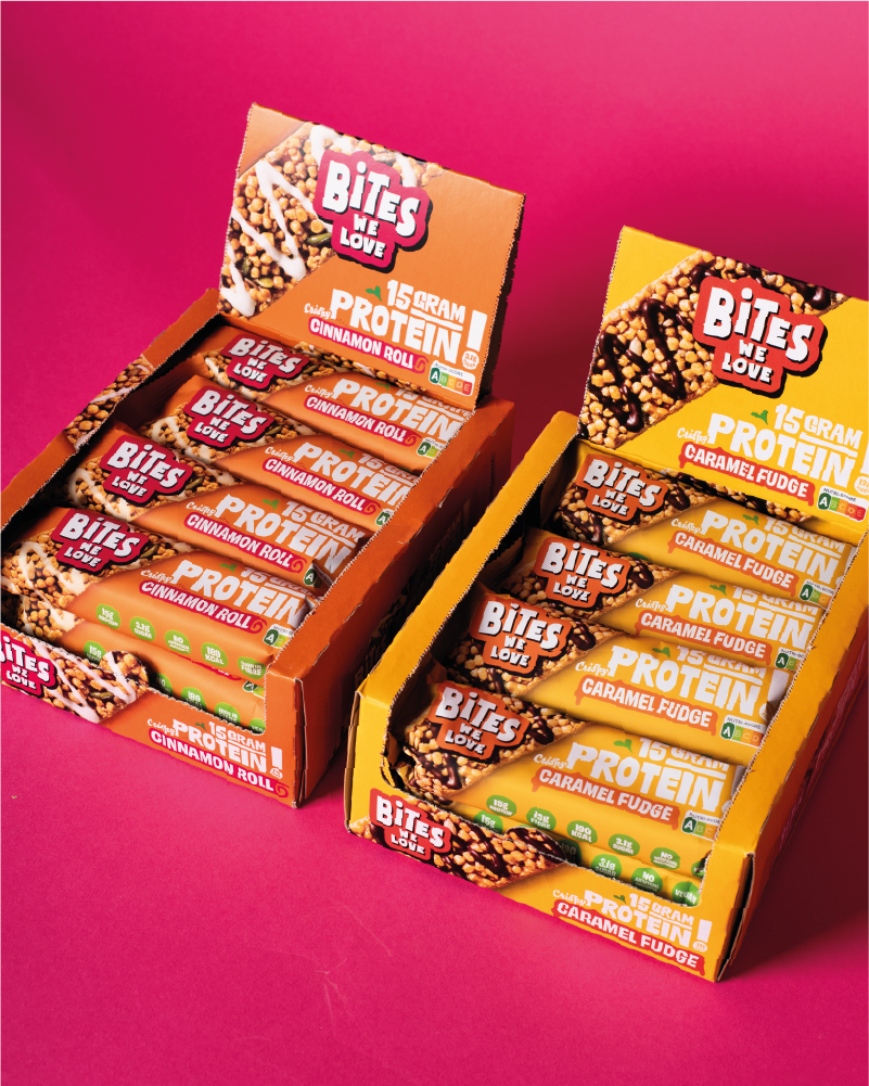 Protein Bar Duo Bundle: Cinnamon Roll + Caramel Fudge